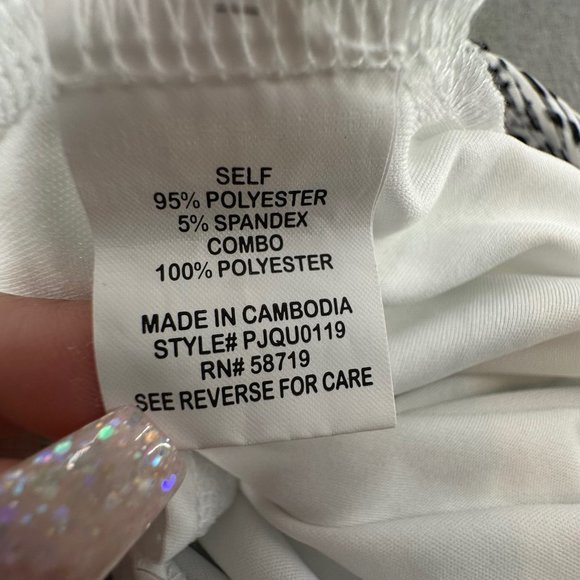 NY Collection Short Sleeve Top Petite Small Lined Tank Underneath Stretch Textur - Picture 13 of 15